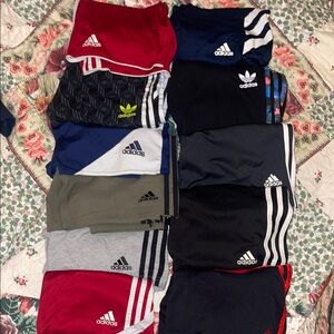 S O L D Adidas Kids' Athletic Shorts - Red, Blue, Black, Gray